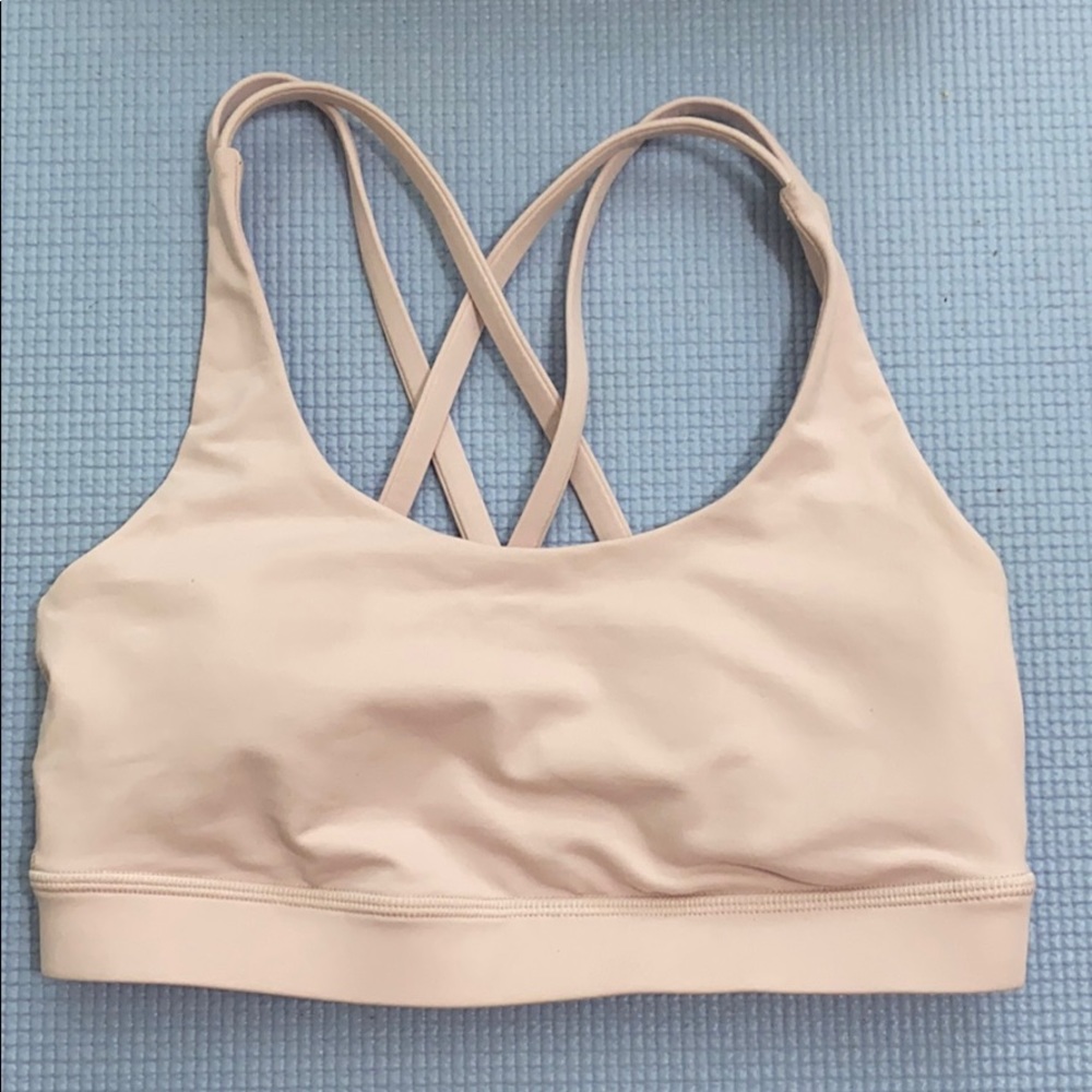 Lululemon Energy Bra in Baby Pink